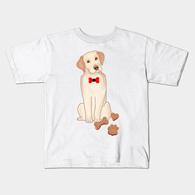 Dog begging more food Kids T-Shirt by Craftshirt